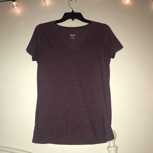Purple V-neck